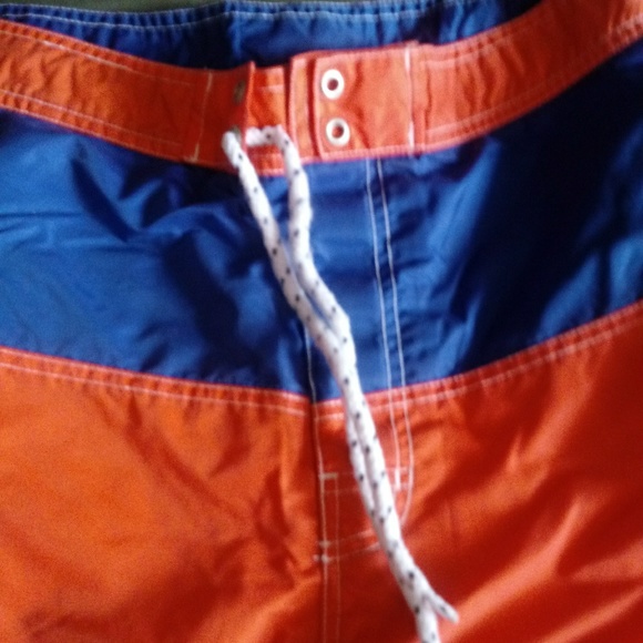 Vintage Tommy Hilfiger 90's Swim Trunks Sz M - Picture 6 of 7